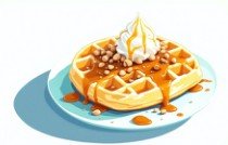 Özel tarif waffle görseli